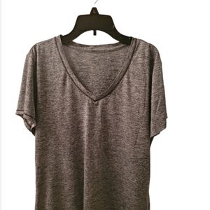 Academy Ltd Women's Charcoal Gray V-Neck   Sz XL Shirt